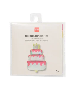 folieballon 55cm taart
