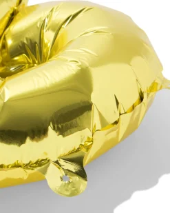 folieballon getal 18 60cm goud