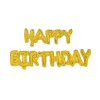folieballon happy birthday 30cm goud