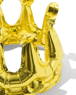 folieballon kroon 20cm goud