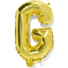 folieballon letter G 30cm goud