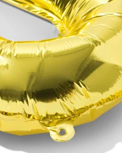 folieballon letter O 30cm goud