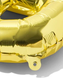 folieballon letter R 30cm goud