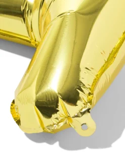 folieballon letter T 30cm goud