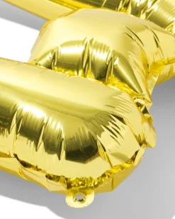 folieballon letter W 30cm goud