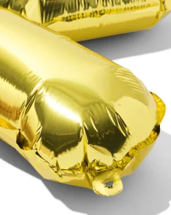 folieballon letter X 30cm goud
