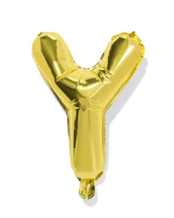 folieballon letter Y 30cm goud