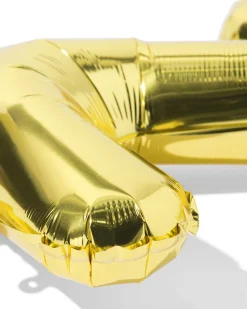 folieballon letter Z 30cm goud