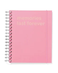 fotoboek insteeketui met spiraal 22x17.5 roze