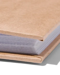 fotoboek met insteekhoezen 22.5x22.5 kraft