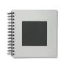 fotoboek met spiraal en venster 19x18 zilver