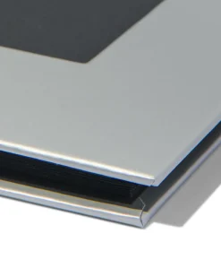fotoboek met spiraal en venster 19x18 zilver
