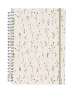 fotoboek plakboek met spiraal 32.5x23 bloemen