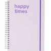 fotoboek plakboek met spiraal 32.5x23 lila quote