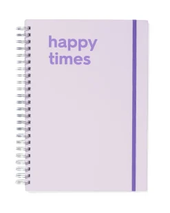 fotoboek plakboek met spiraal 32.5x23 lila quote