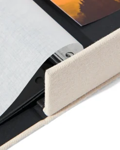 fotoboek tafelmap 33x28 linnen ecru