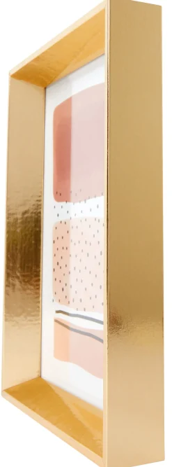 fotolijst A4 goud hout facetrand