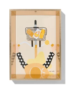 fotolijst 10x15cm goud hout facetrand