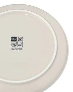 gebaksbordje Ø16.5cm Knap new bone china grijs