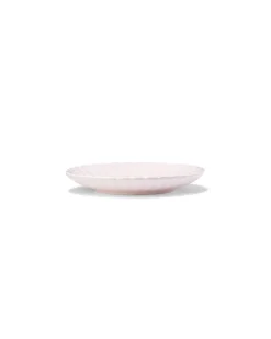gebaksbordje Ø14cm Trend aardewerk roze bloem