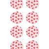 gebaksbordjes ⌀15.5cm papier hartjes - 8 stuks