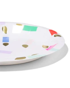 gebaksbordjes ⌀17.5cm papier kaarsjes - 8 stuks