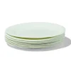 gebaksbordjes karton Ø17.5cm blauw - 8 stuks