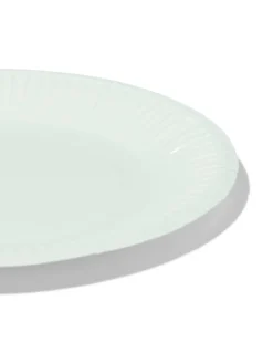gebaksbordjes karton Ø17.5cm blauw - 8 stuks