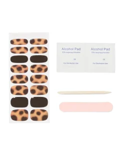 gellak nagelstickers tortoise - 16 stuks