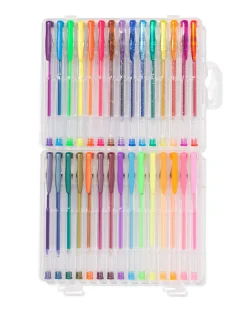 gelpennen groot glitter - 30 stuks