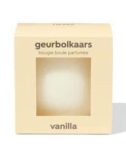 geur bolkaars ⌀10cm vanille