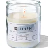 geurkaars in glas Ø6.5 linen