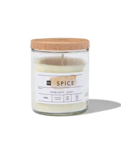 geurkaars in glas Ø6.5 spice