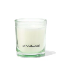 geurkaars in glas ⌀7x8cm sandelhout