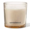 geurkaars in glas ⌀10x10cm sandelhout