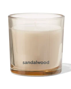 geurkaars in glas ⌀10x10cm sandelhout