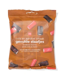 gevulde staafjes cola en aardbei 215g