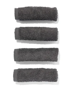 gezichtsdoekjes 30x30 zware kwaliteit grijs - 4 stuks