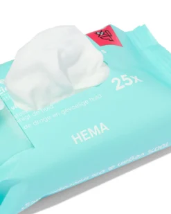 gezichtsreiningsdoekjes droge+gevoelige huid - 25 stuks