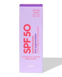 gezichtszonnebrandcrème SPF50 50ml