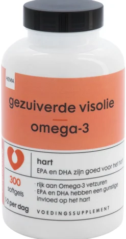 gezuiverde visolie omega-3 - 300 stuks