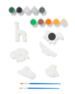 gips magneetset wilde dieren 6-delig