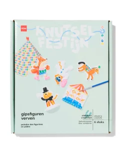 gipsfiguren verven circus - 5 stuks
