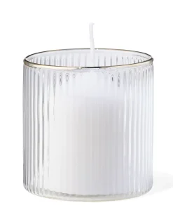 glas voor geurkaars ⌀6.5x6.5cm ribbel transparant