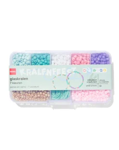 glaskralen 135gram pastelkleuren