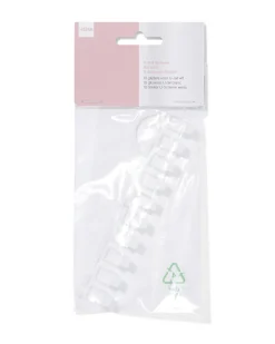 glijders voor U-rails wit - 10 stuks
