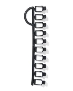 glijders voor U-rails zwart - 10 stuks
