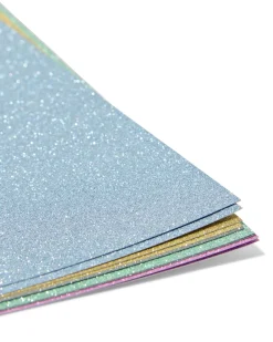 glitter en metallicpapier A4 - 20 stuks