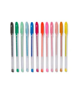 glitter gelpennen - 12 stuks