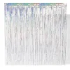 glittergordijn 200cm zilver